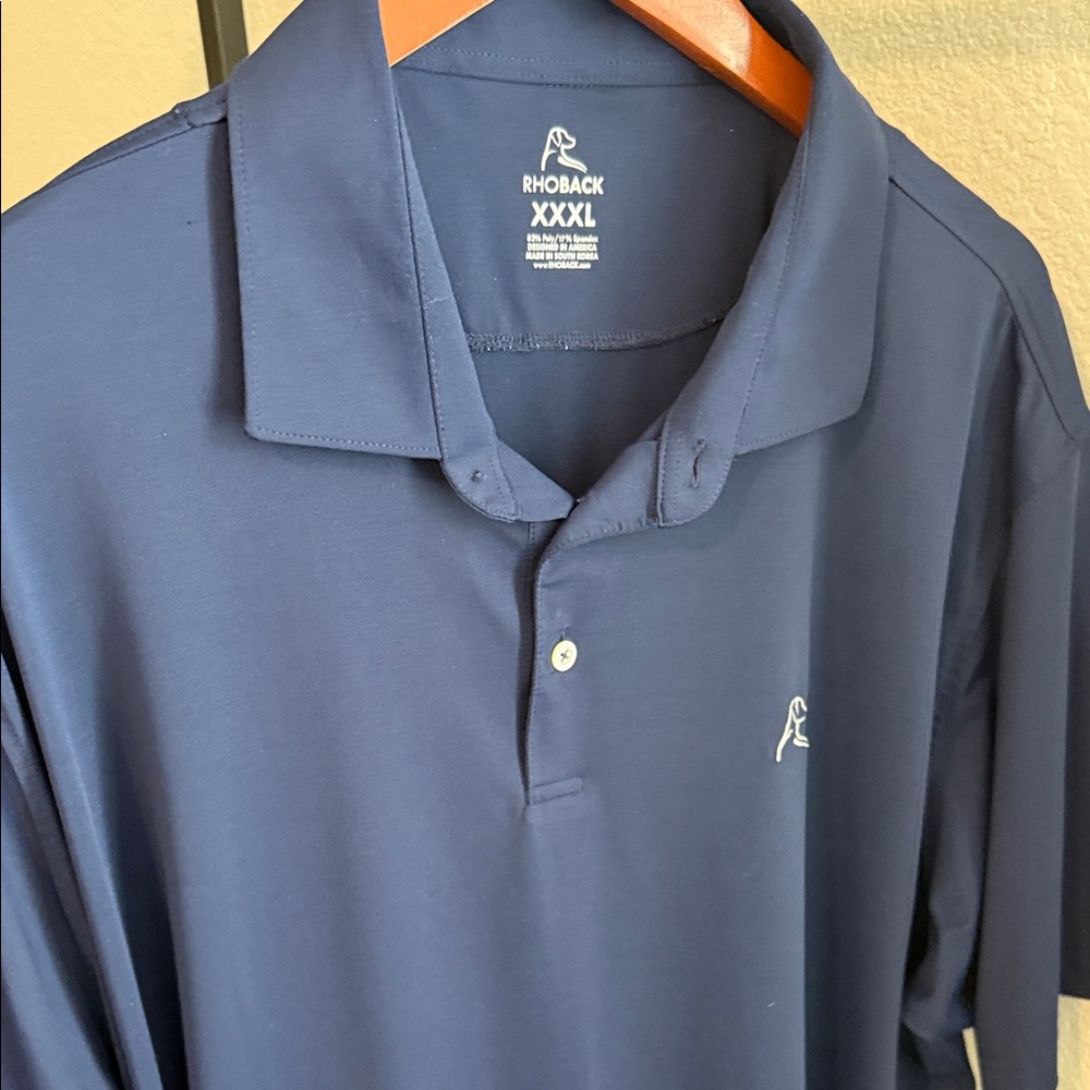 Rhoback Men's Deep Blue Polo Shirt